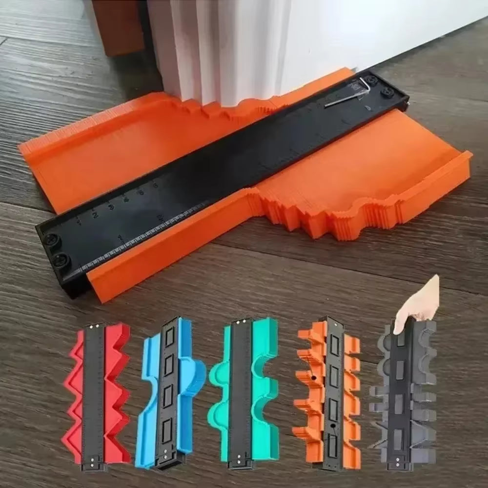 Irregular Contours Gauge Arc Ruler Plastic Gauge Contour Profile Scale Template Curvature Scale Tiling Laminate