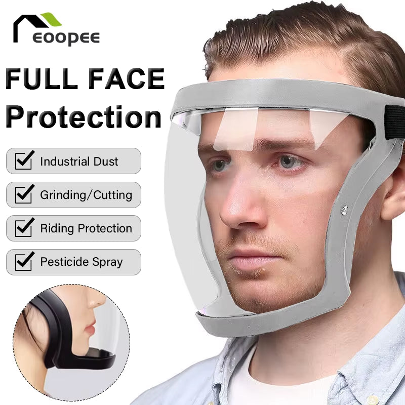 Máscara de Protección Facial Completa con Filtro PM2.5 Antivaho Reutilizable